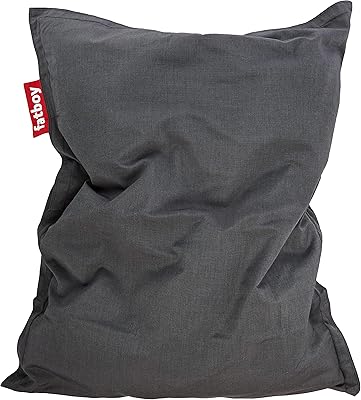 Fat boy, pouf poire slim original pour extérieur de slm ouchar, couleur anthracite