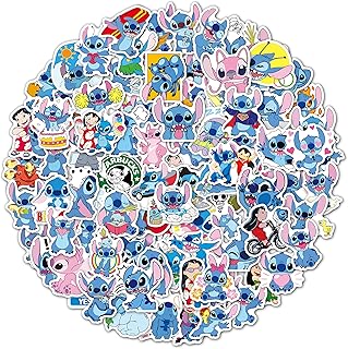 100 autocollants lilo et stitch pour bouteille d'eau, autocollants de dessin animé lilo
