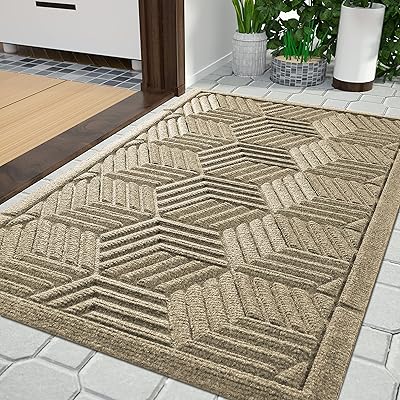 Tapis de porte d'entrée yemobra tapis de sol intérieur et extérieur robuste