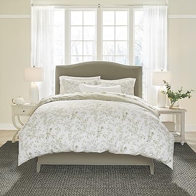 Laura ashley home - parure de lit double, literie réversible en coton