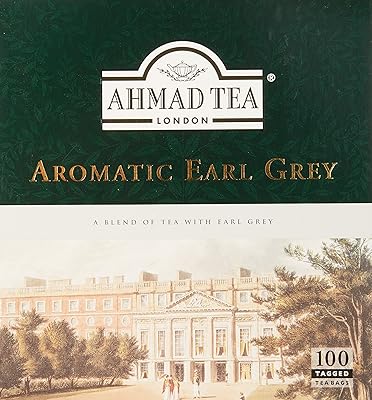 Ahmed tea thé noir earl grey sachets de thé aromatiques 100