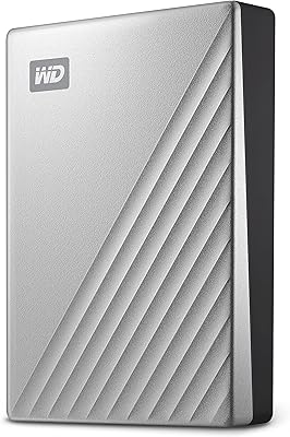 Disque dur externe ultra portable western digital my passport pour mac argent 5