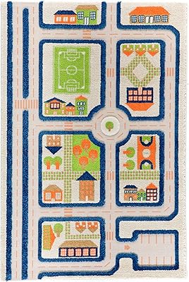 Tapis de jeu 3d evie traffic design - taille m | tapis