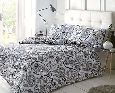 Ensemble housse de couette et taie d'oreiller à motif cachemire sleepdown