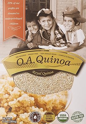 O.a. foods quinoa biologique - blanc de qualité supérieure, 909 g