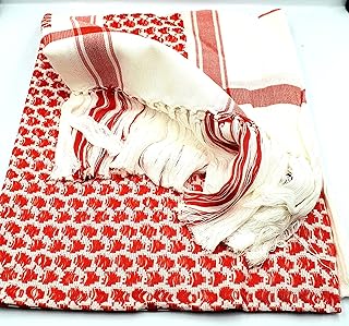 Zuluf arafat châle arabe écharpe keffiyeh shemagh désert palestine aseel moyen-orient rouge, rouge