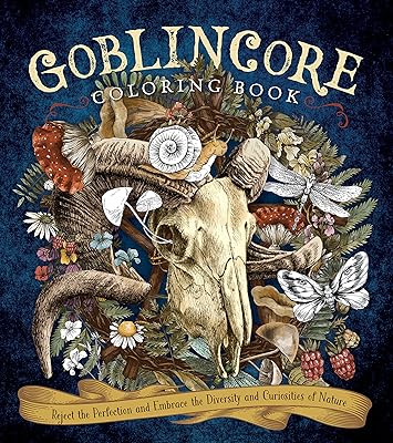 Livre de coloriage goblincore : rejetez la perfection et embrassez la diversité