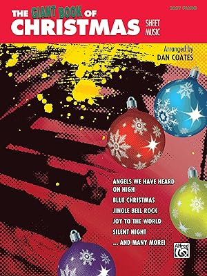 Le livre géant des partitions de noël : piano facile