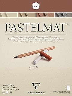 California 96052c bloc collé pastelmat n°7-12 feuilles carte spéciale pour pastels