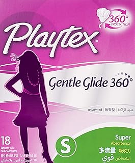 Tampons playtex gentleglide 360 ​​​​degrés avec applicateur régulier - super absorbants - non