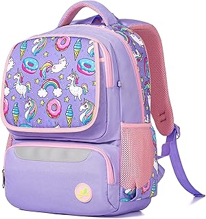 Sac à dos d'école unicorn kitty pour filles et garçons, grand sac à