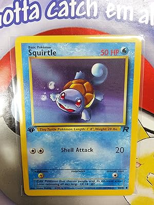 Pokémon carapuce (68) team rocket première édition