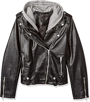 Vêtements d'extérieur en simili cuir pour grandes filles