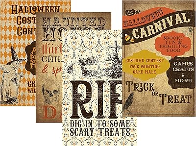 Fournitures de fête sur le thème du carnaval d'halloween, panneaux de décoration, jeux