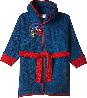 Peignoir à capuche en coton wb justice league pour enfants taille