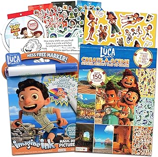 Coffret de coloriage disney lucca classic party pour garçons et filles avec autocollants