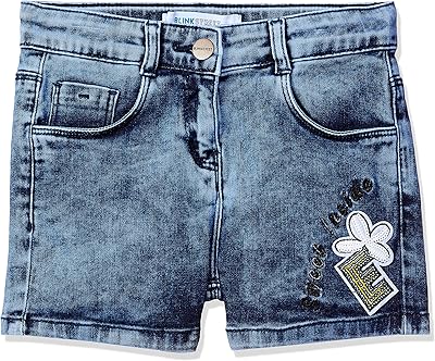 Short slim pour fille blink street (7/8 ans, taille m, bleu bs-1020-11)